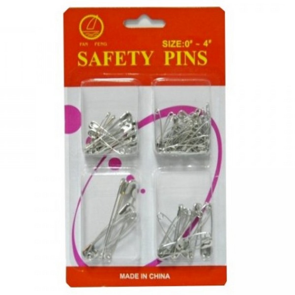 Hakaneulat / Safety Pins, 4 kokoa